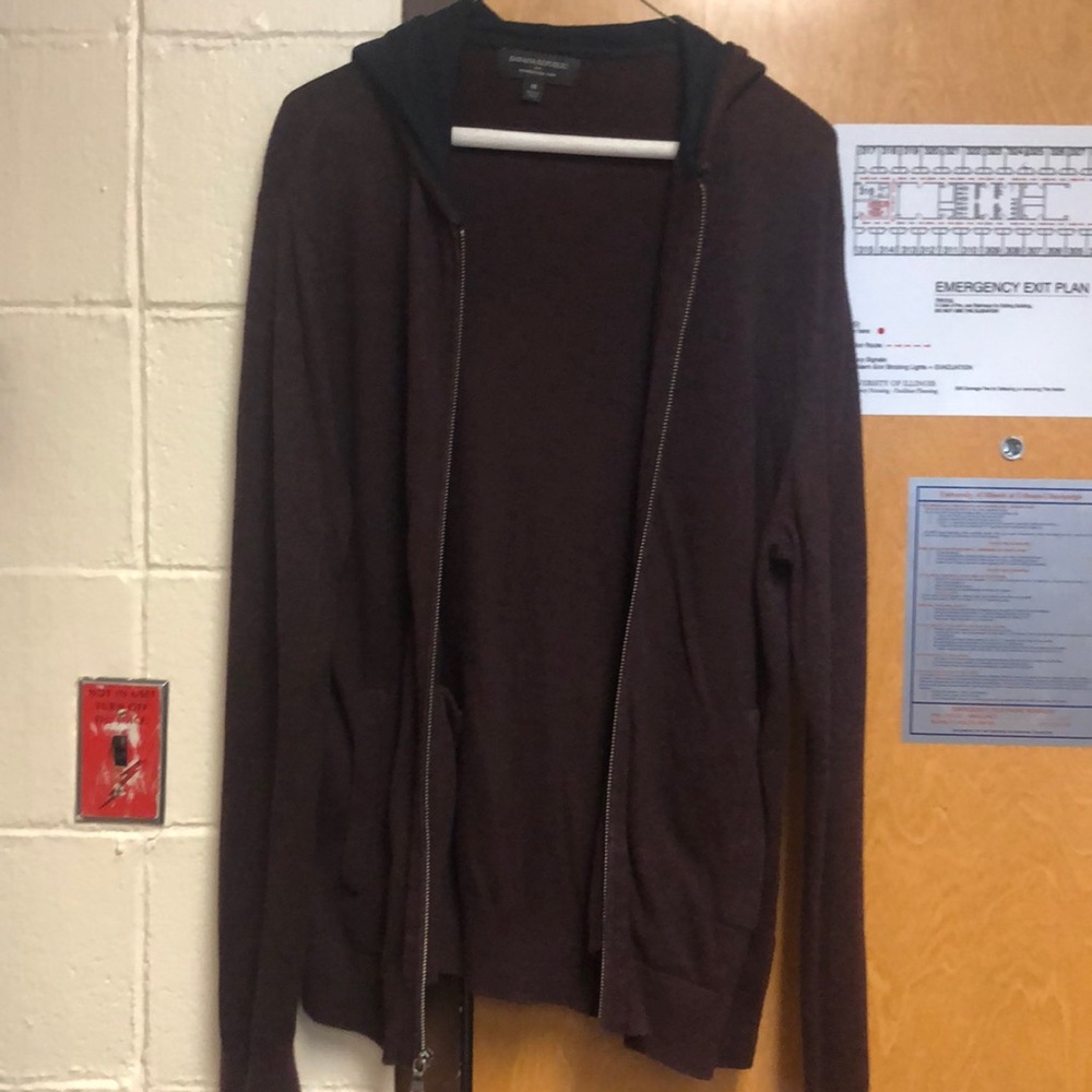 Burgundy Banana Republic Zip-Up